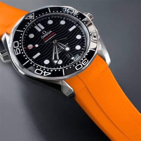 omega seamaster rubber strap replacement|replacement strap for omega seamaster.